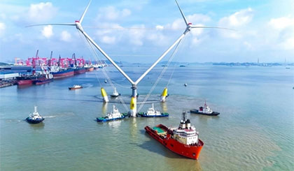 Trang trại điện gió chống bão ven biển Trung Quốc