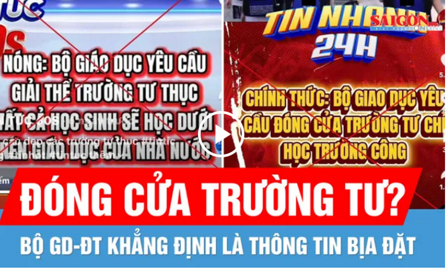 Bộ GD-ĐT bác tin đồn giải thể cơ sở giáo dục ngoài công lập