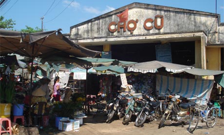 Chợ Cũ trước khi được xây dựng lại. Ảnh: Hạnh Nga.