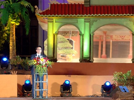 Phó Thủ tướng Vũ Đức Đam phát biểu tại Lễ khai mạc Festival Đờn ca tài tử quốc gia lần thứ nhất. Ảnh: Chinhphu.vn
