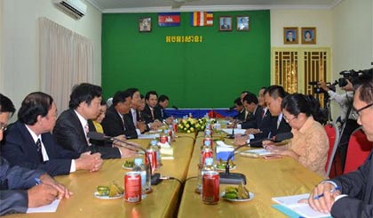 Toàn cảnh cuộc hội đàm.