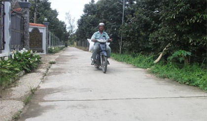 Giao thông nông thôn tạo nên diện mạo mới cho Tam Bình.