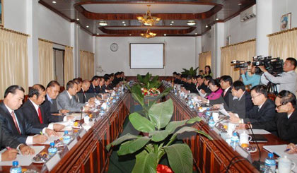Quang cảnh cuộc hội đàm. Ảnh: Phạm Kiên/TTXVN