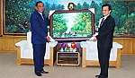 Lãnh đạo tỉnh tiếp Đoàn cán bộ Hội Cựu chiến binh tỉnh Pursat