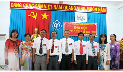 Ban Chấp hành Đảng bộ nhiệm kỳ mới ra mắt trước đại hội.