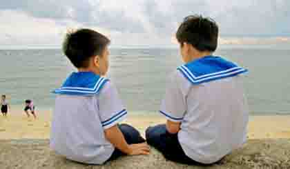 ‘Truong Sa Boys’, one of six finalist photos by Nguyen Thu Thuy