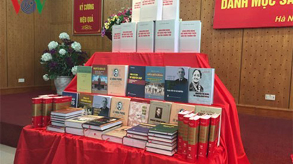 Books on Vietnamese Party and leaders published by the National Political Publishing House (Source: vov.vn)