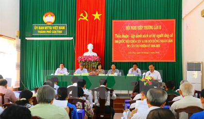 Quang cảnh hội nghị hiệp thương ở thành phố Cần Thơ. Nguồn: TTXVN