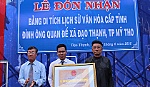 Đình Ông Quan Đế đón nhận Bằng Di tích lịch sử-văn hóa cấp tỉnh