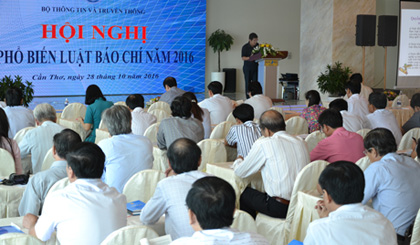 Hội nghị phổ biến Luật Báo chí 2016.