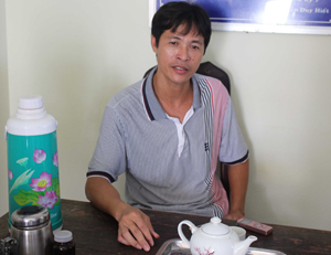 Anh Đặng Văn Thanh có hơn 20 năm công tác tại các trạm hải đăng của quần đảo Trường Sa.