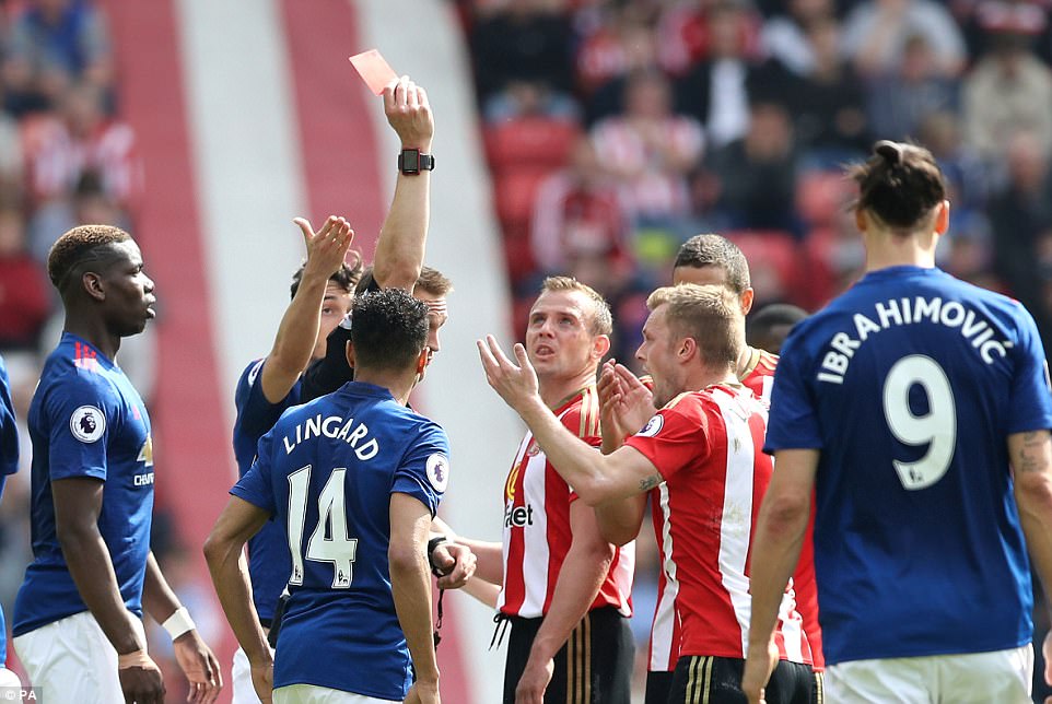 Chiếc thẻ đỏ đánh dấu chấm hết của Sunderland.