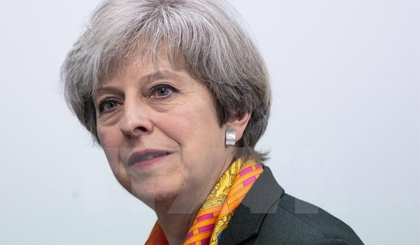 Thủ tướng Anh Theresa May. Ảnh: THX/TTXVN