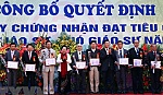Công bố kết quả rà soát bổ nhiệm GS, PGS sau ngày 28-2