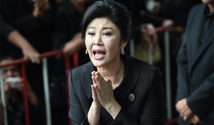 Thủ tướng Thái Lan Yingluck Shinawatra tại Tòa án tối cao ở Bangkok ngày 21/7/2017. Nguồn: AFP/TTXVN