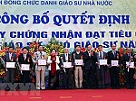Kết luận của Thường trực Chính phủ về công nhận giáo sư, phó giáo sư