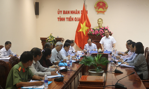 Đồng chí Lê Khánh Hải phát biểu tại hội nghị.