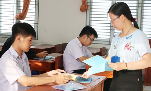 Thí sinh dự thi trung học phổ thông quốc gia 2018. (Ảnh minh họa. Nguồn: TTXVN)