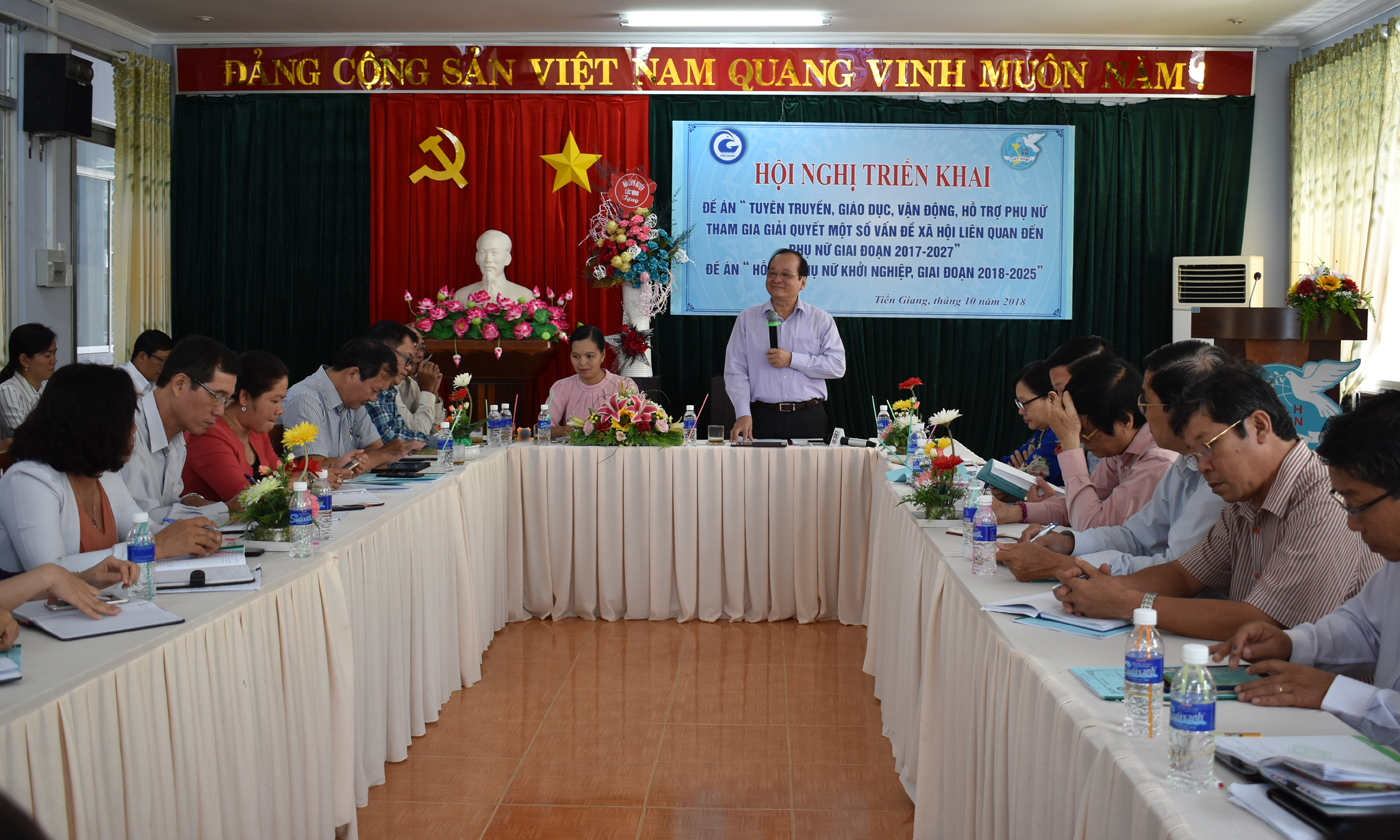 Đồng chí Trần Thanh Đức phát biểu tại hội nghị triển khai