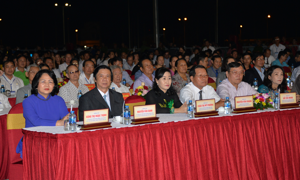 Lễ khai mạc có sự tham dự của đồng chí Đặng Thị Ngọc Thịnh, Ủy viên Ban Chấp hành Trương ương Đảng, Phó Chủ tịch nước.