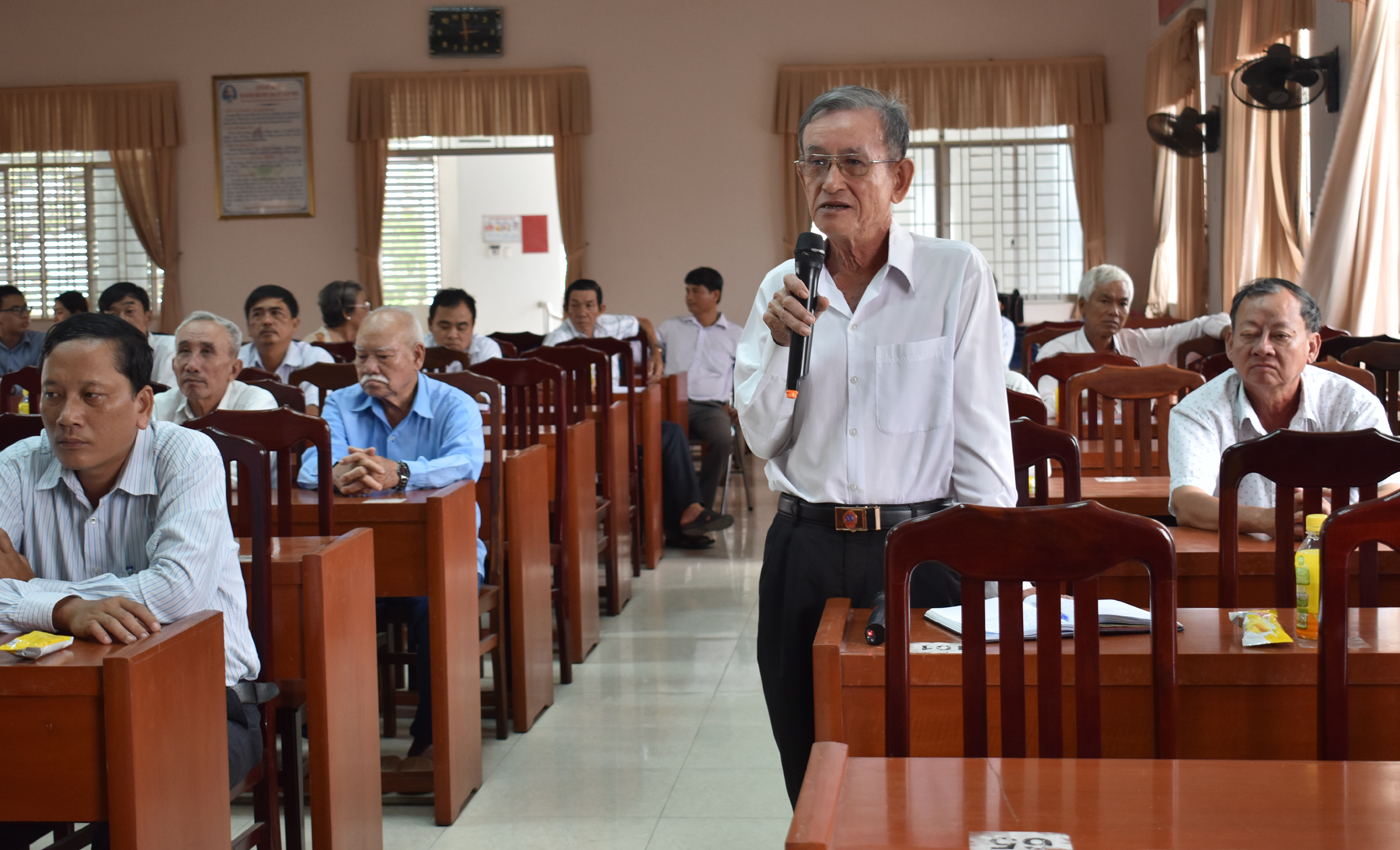 Cử tri xã Mỹ Phong kiến nghị nhiều vấn đề