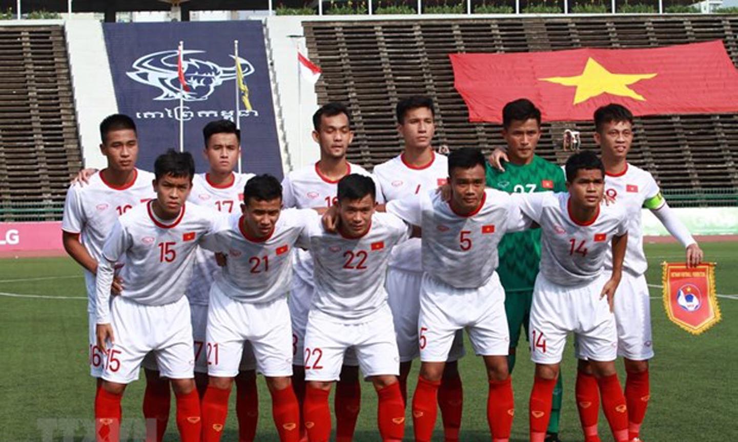 U22 Việt Nam tại giải U22 Đông Nam Á 2019. (Ảnh: Tuấn Cương/TTXVN)