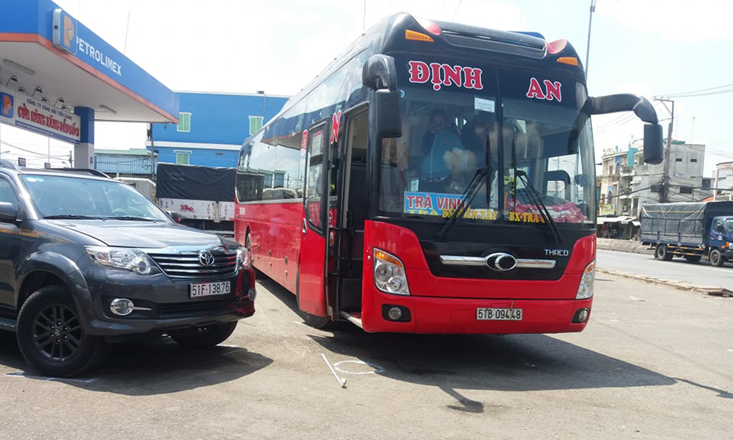 Hiện trường vụ tai nạn.