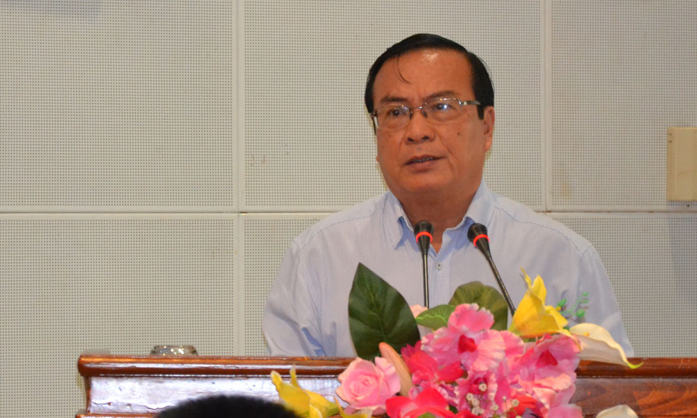 Phó Chủ tịch Ủy ban nhân dân tỉnh Phạm Anh Tuấn phát biểu tại tại Lễ ký kết.