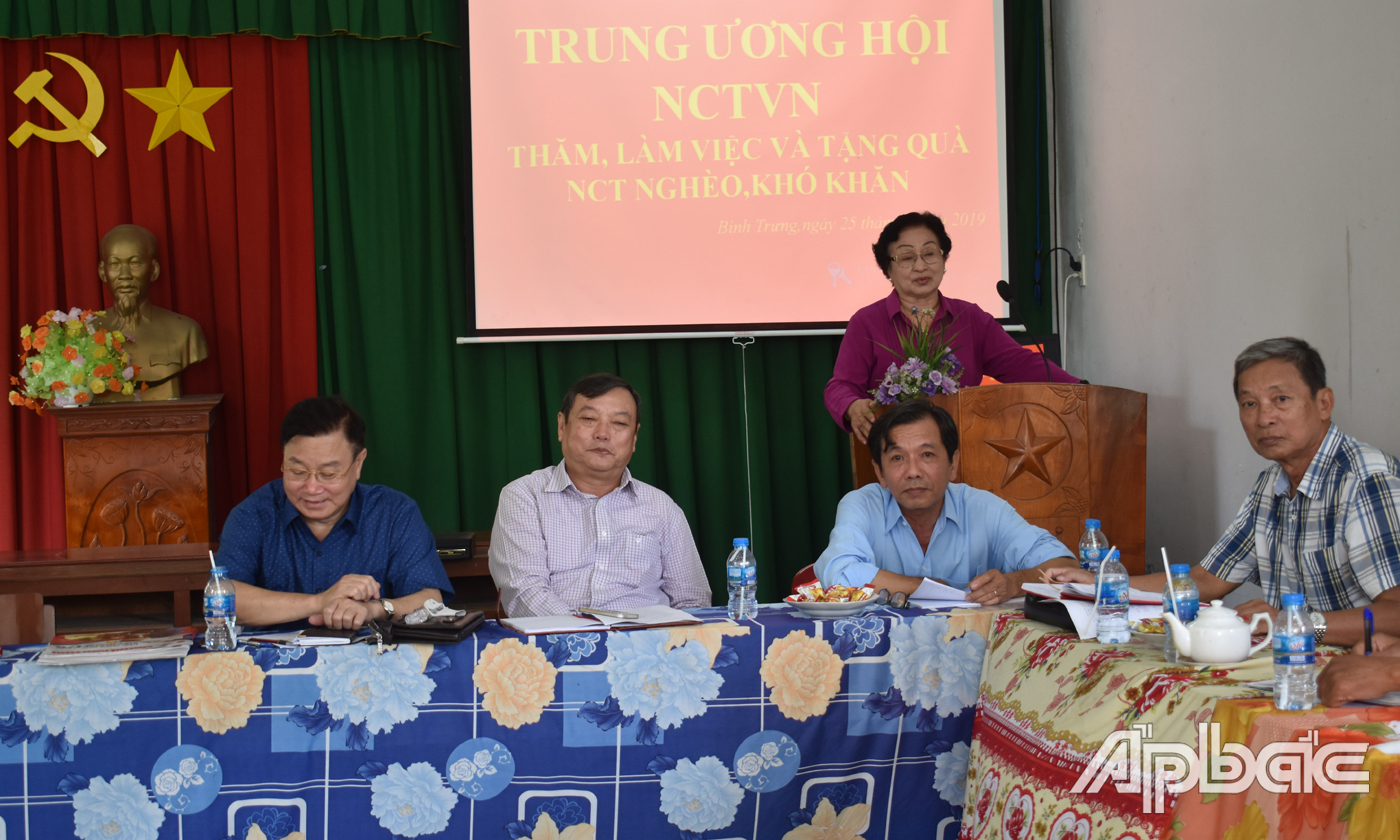 Trung ương Hội NCT Việt Nam làm việc tại xã Bình Trưng