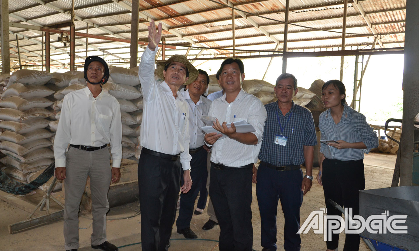 Khảo sát tại hộ ông Trần Văn Khỏe.