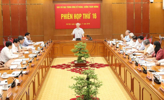 Tổng Bí thư, Chủ tịch nước Nguyễn Phú Trọng phát biểu kết luận phiên họp. Ảnh: Trí Dũng/TTXVN