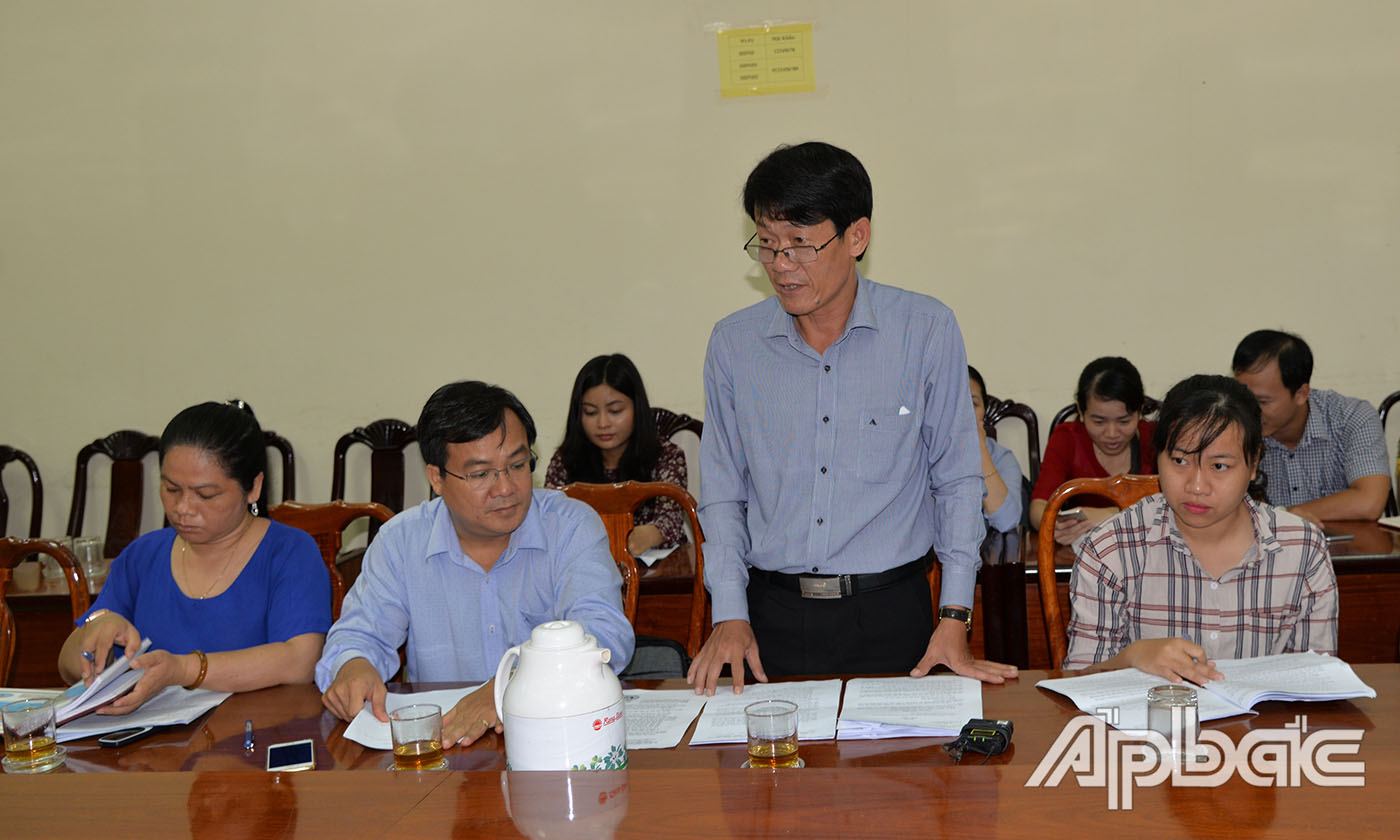 Đại biểu phát biểu tại hội nghị