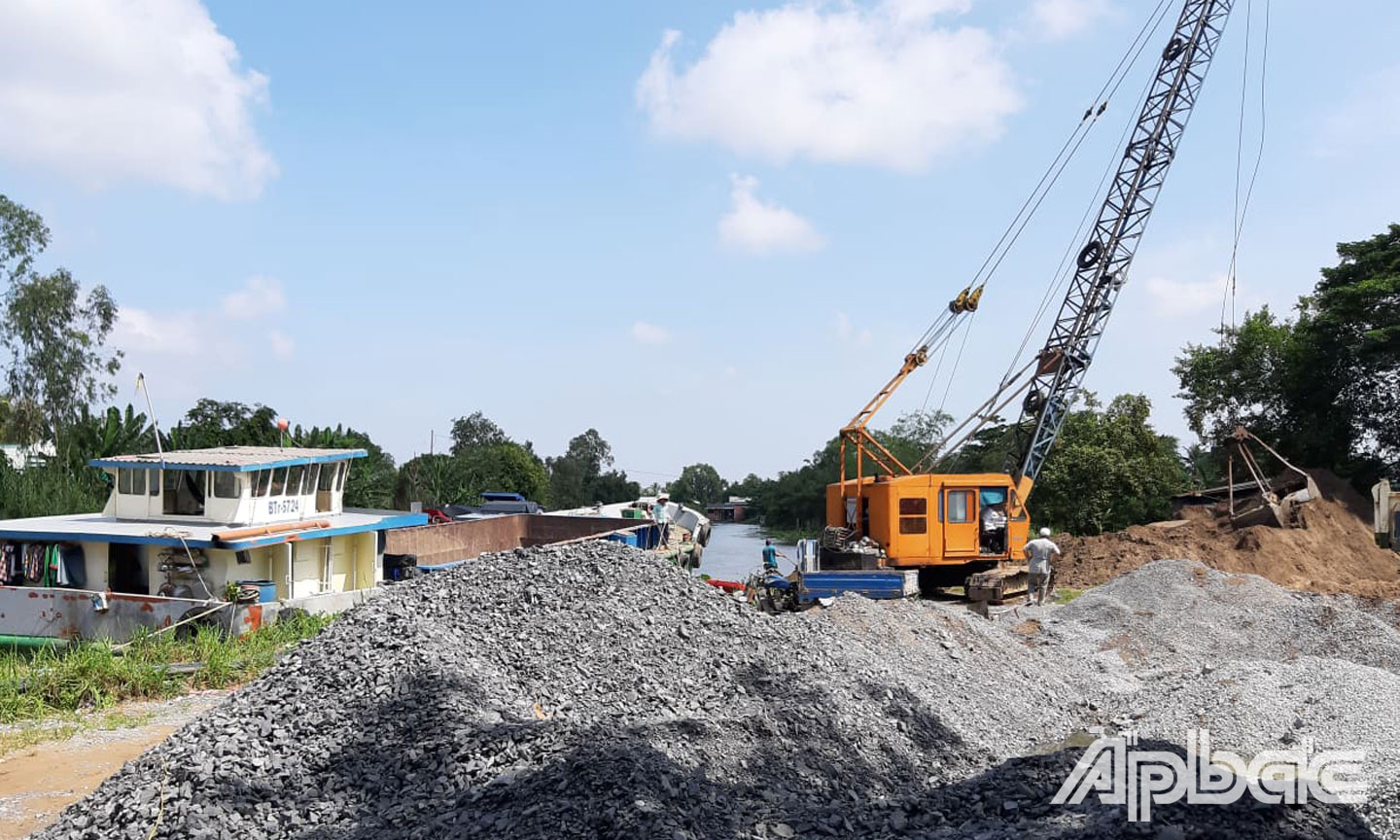 Khu vực nơi 2 cán bộ Cảng vụ Đường thủy nội địa tỉnh bị đánh.