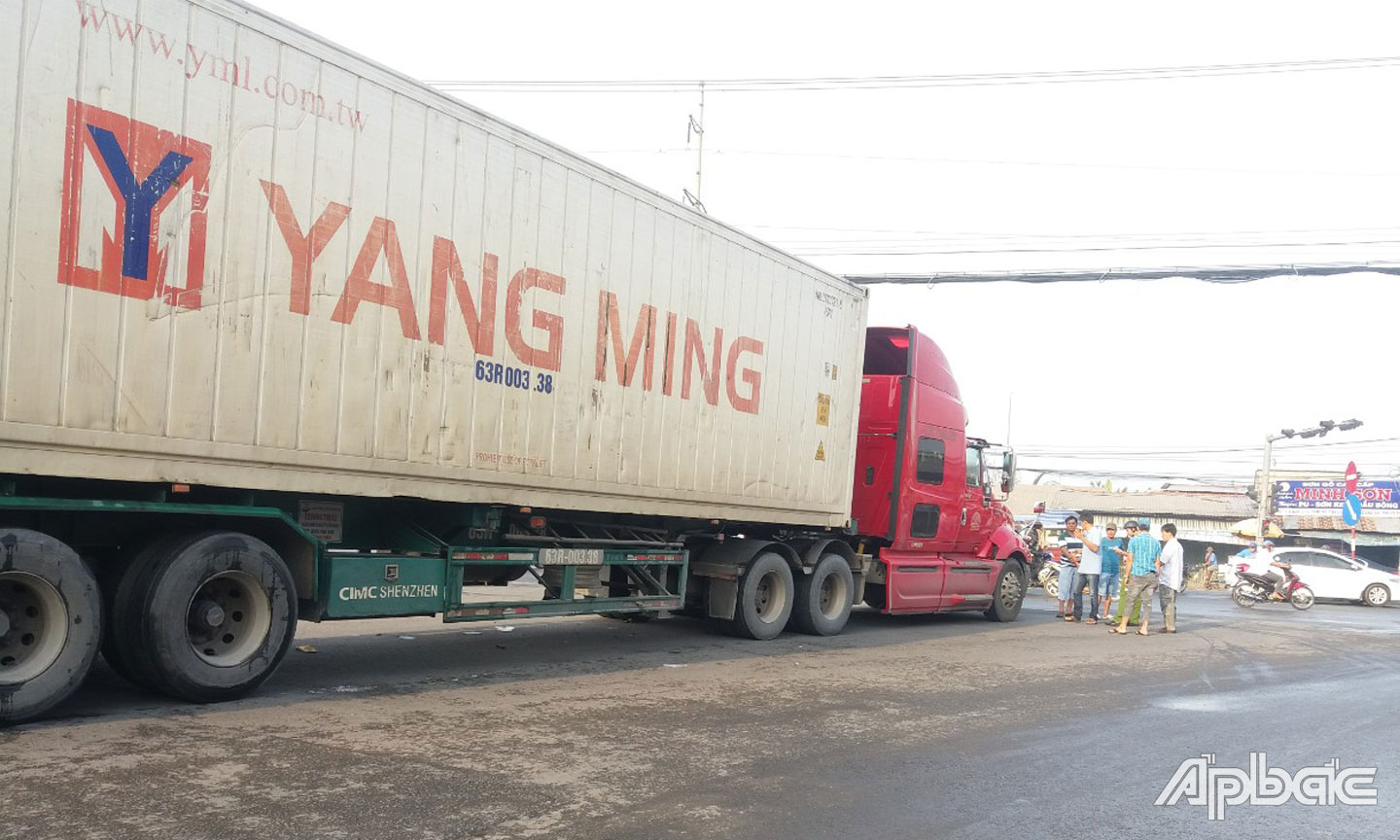 Hiện trường vụ tai nạn.
