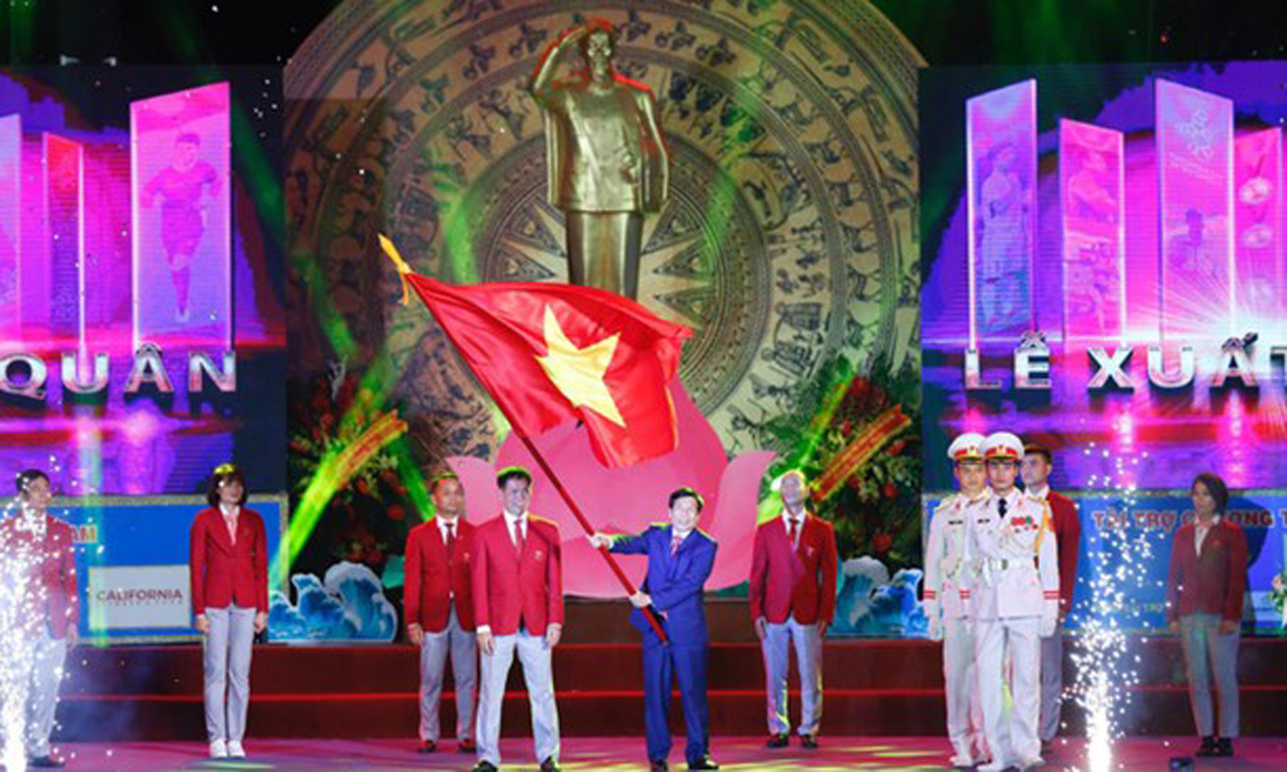 At the send-off ceremony (Photo: VTV)