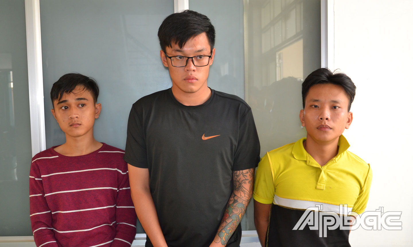 3 đối tượng tại cơ quan Công an.