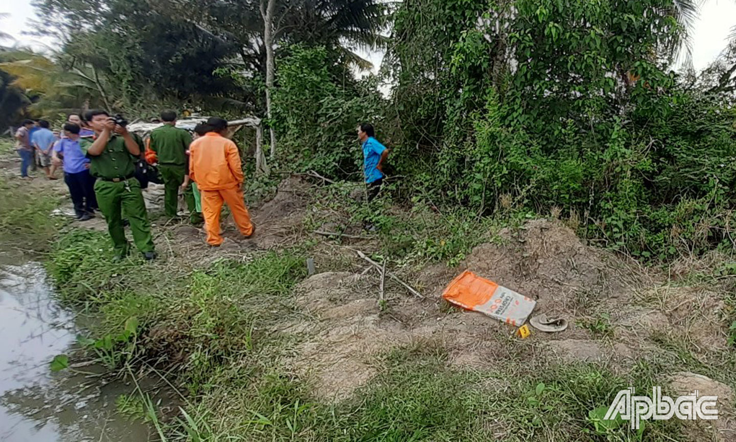 Khu vực nơi ông Khánh bị điện giật.