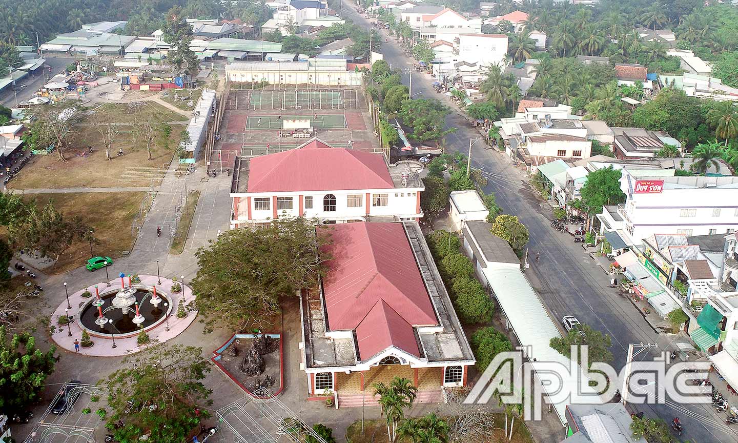 Một góc trung tâm  huyện châu thành  hôm nay.