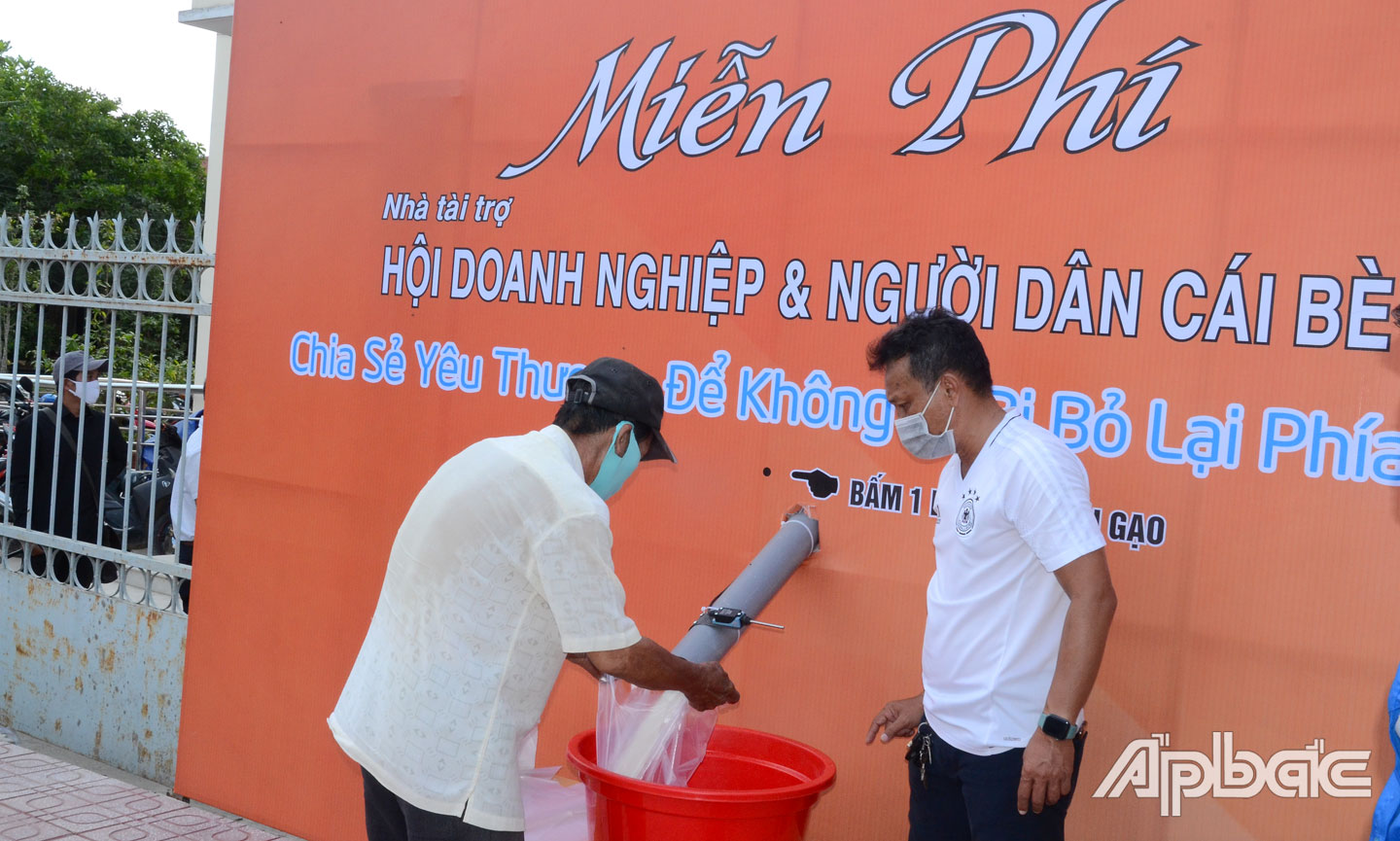 Cây ATM gạo ở Cái Bè sẽ được di chuyển đến nhiều xã khác trên địa bàn huyện Cái Bè.