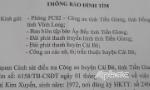 Thông báo đình tìm chị Xuyến