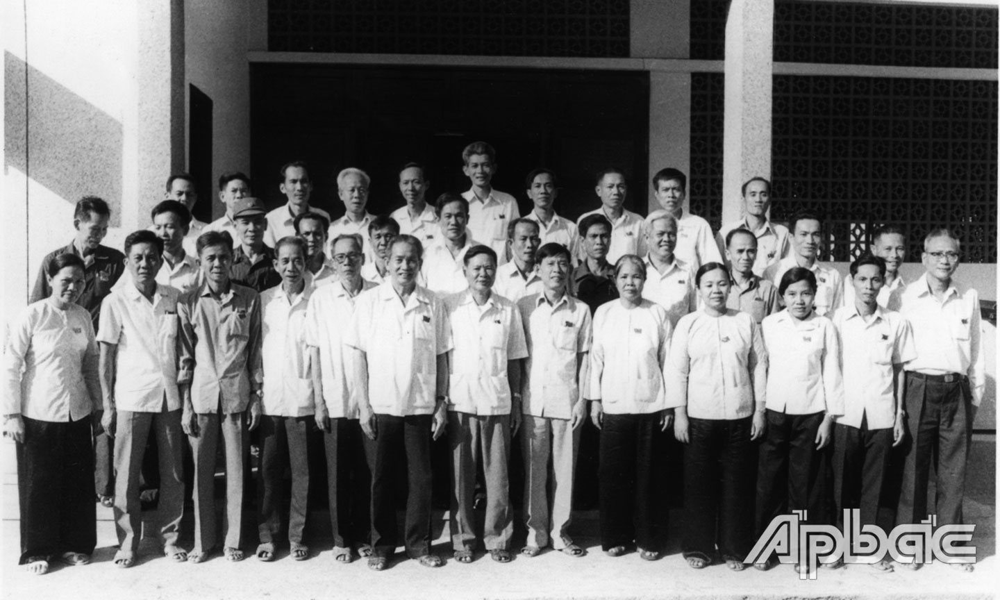 Ban Chấp hành Đảng bộ tỉnh Tiền Giang Khóa I, nhiệm kỳ 1976-1979. ảnh: Trần Biểu