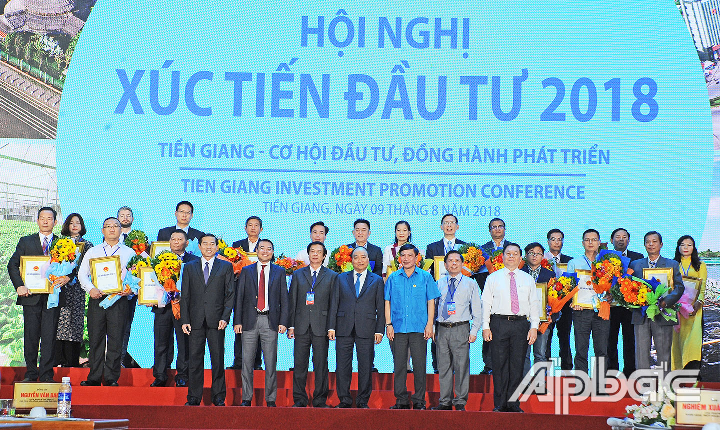 * Hội nghị Xúc tiến đầu tư năm 2018 thành công đã góp phần cho Tiền Giang thu hút thêm nhiều nhà đầu tư mới.