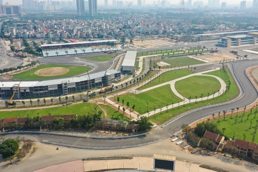 The F1 racetrack in Hanoi.