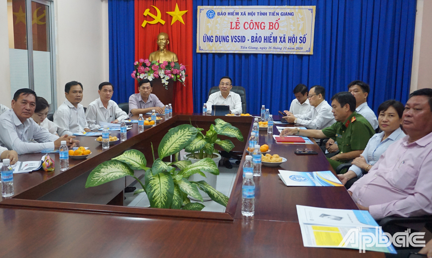 Quang cảnh Lễ công bố tại điểm cầu tỉnh Tiền Giang