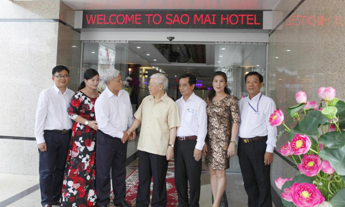 Sao Mai Hotel – Chuẩn thượng lưu vinh dự được đón tiếp và phục vụ đoàn nguyên thủ quốc gia do Tổng Bí Thư Nguyễn Phú Trọng dẫn đầu về thăm và làm việc với các tỉnh ĐBSCL.