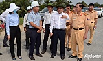 Phó Chủ tịch Thường trực UBND tỉnh Trần Văn Dũng kiểm tra tiến độ cao tốc Trung Lương - Mỹ Thuận