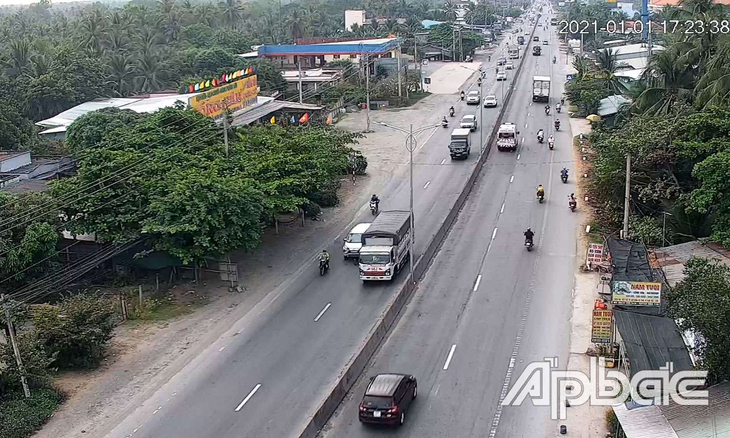 Quốc lộ 1 đoạn huyện Châu  Thành.
