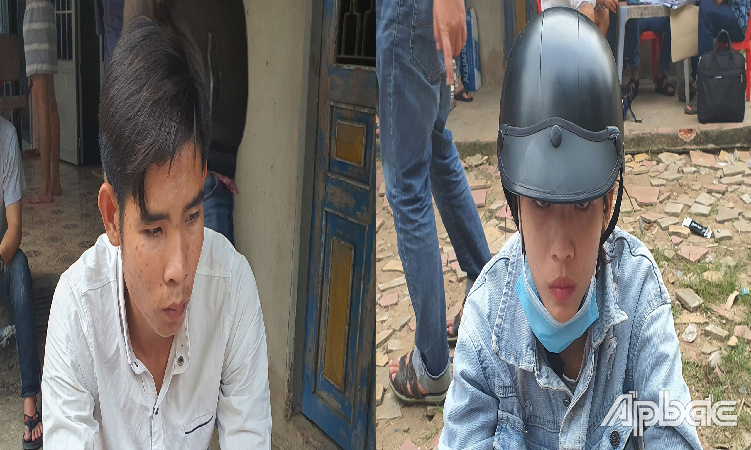 Việt và Ý lúc bị bắt giữ.