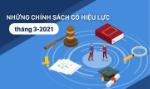 Những chính sách có hiệu lực từ tháng 3-2021