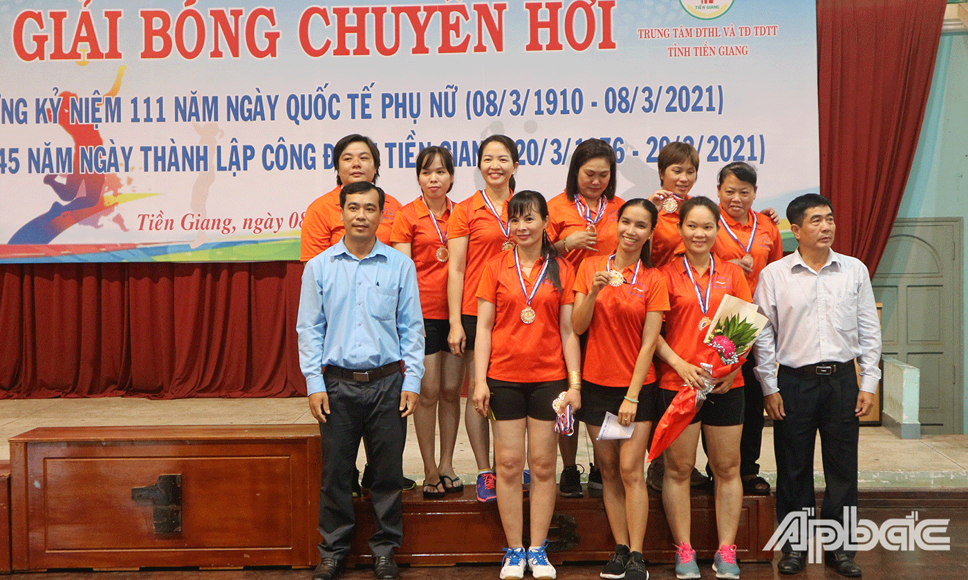 Đội Sở Văn hóa Thể thao và Du lịch tỉnh Tiền Giang đạt giải Ba